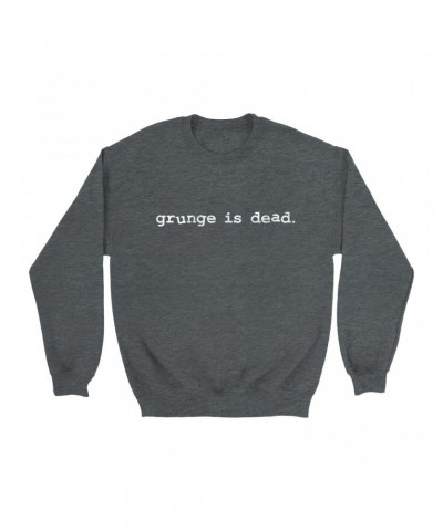 Nirvana Sweatshirt | Grunge Is Dead Worn By Kurt Cobain Sweatshirt $15.38 Sweatshirts