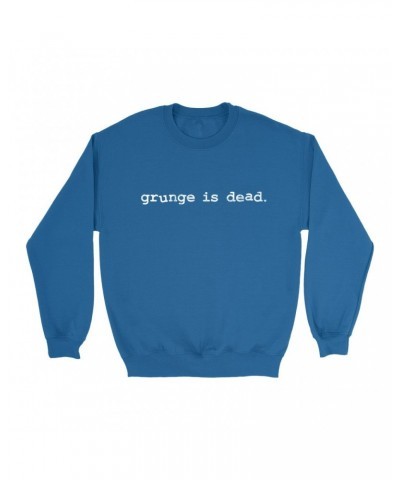 Nirvana Sweatshirt | Grunge Is Dead Worn By Kurt Cobain Sweatshirt $15.38 Sweatshirts