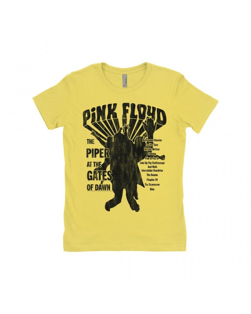 Pink Floyd Ladies' Boyfriend T-Shirt | The Piper At The Gates Of Dawn Promotion Image Shirt $8.48 Shirts