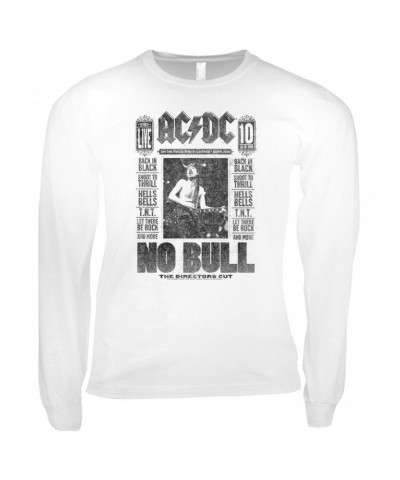 AC/DC Long Sleeve Shirt | No Bull Album Cover Design Distressed Shirt $8.99 Shirts