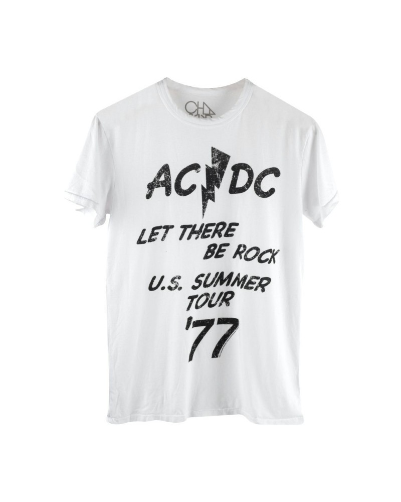 AC/DC Let There Be Rock Mens White T-Shirt $9.22 Shirts