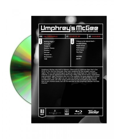 Umphrey's McGee UM at the Tab: 1/1/15 DVD $12.25 Videos