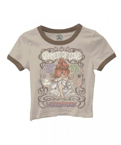 Woodstock Lady Of Summer Juniors Ringer T-shirt $3.00 Shirts