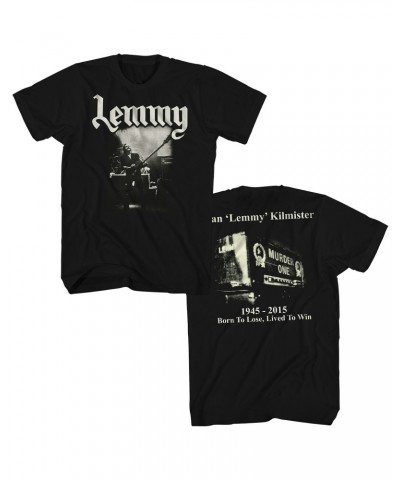 Lemmy Motorhead T-Shirt | Lived To Win Motorhead Shirt $3.77 Shirts