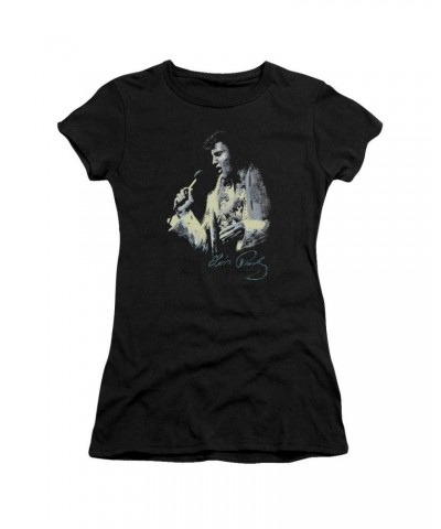 Elvis Presley Juniors Shirt | PAINTED KING Juniors T Shirt $5.58 Shirts