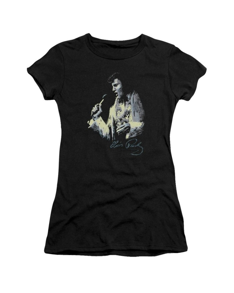 Elvis Presley Juniors Shirt | PAINTED KING Juniors T Shirt $5.58 Shirts