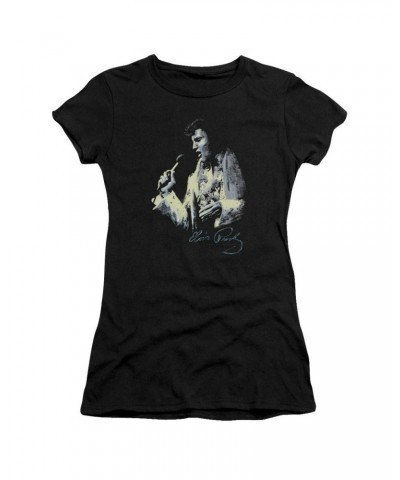 Elvis Presley Juniors Shirt | PAINTED KING Juniors T Shirt $5.58 Shirts