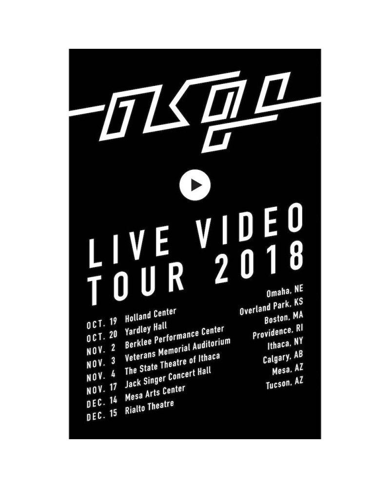 OK Go Limited Edition 2018 Live Video Tour Poster $4.75 Decor