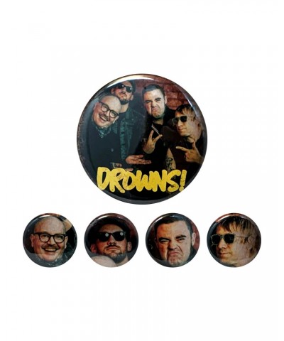 The Drowns Know Who You Are - 4 1" & 1 2.25" Button Pack in Bag w/ Hang Card $6.22 Accessories