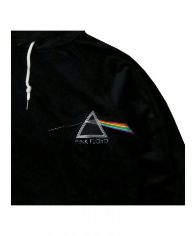 Pink Floyd Dark Side Velour Hooded Pullover Black $23.40 Sweatshirts