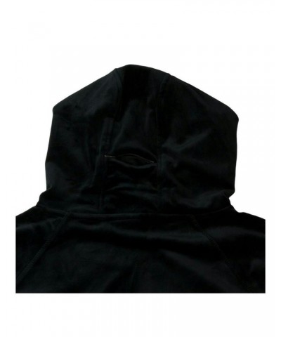 Pink Floyd Dark Side Velour Hooded Pullover Black $23.40 Sweatshirts